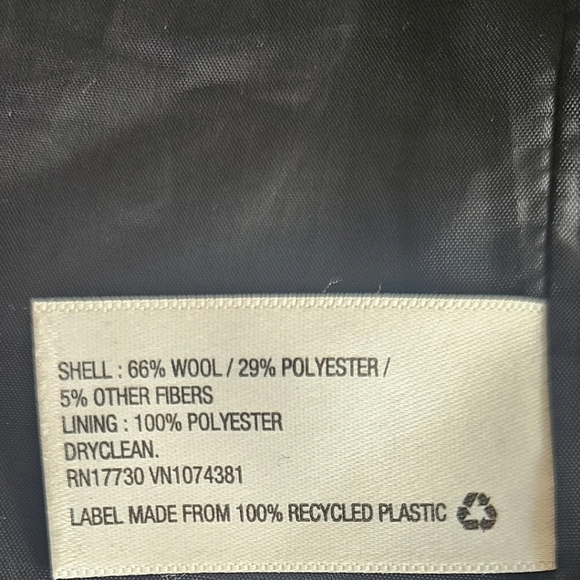 Merona Women's Black Wool Blend Belted Coat Wool Trench Coat Jacket M Versatile - Picture 6 of 10